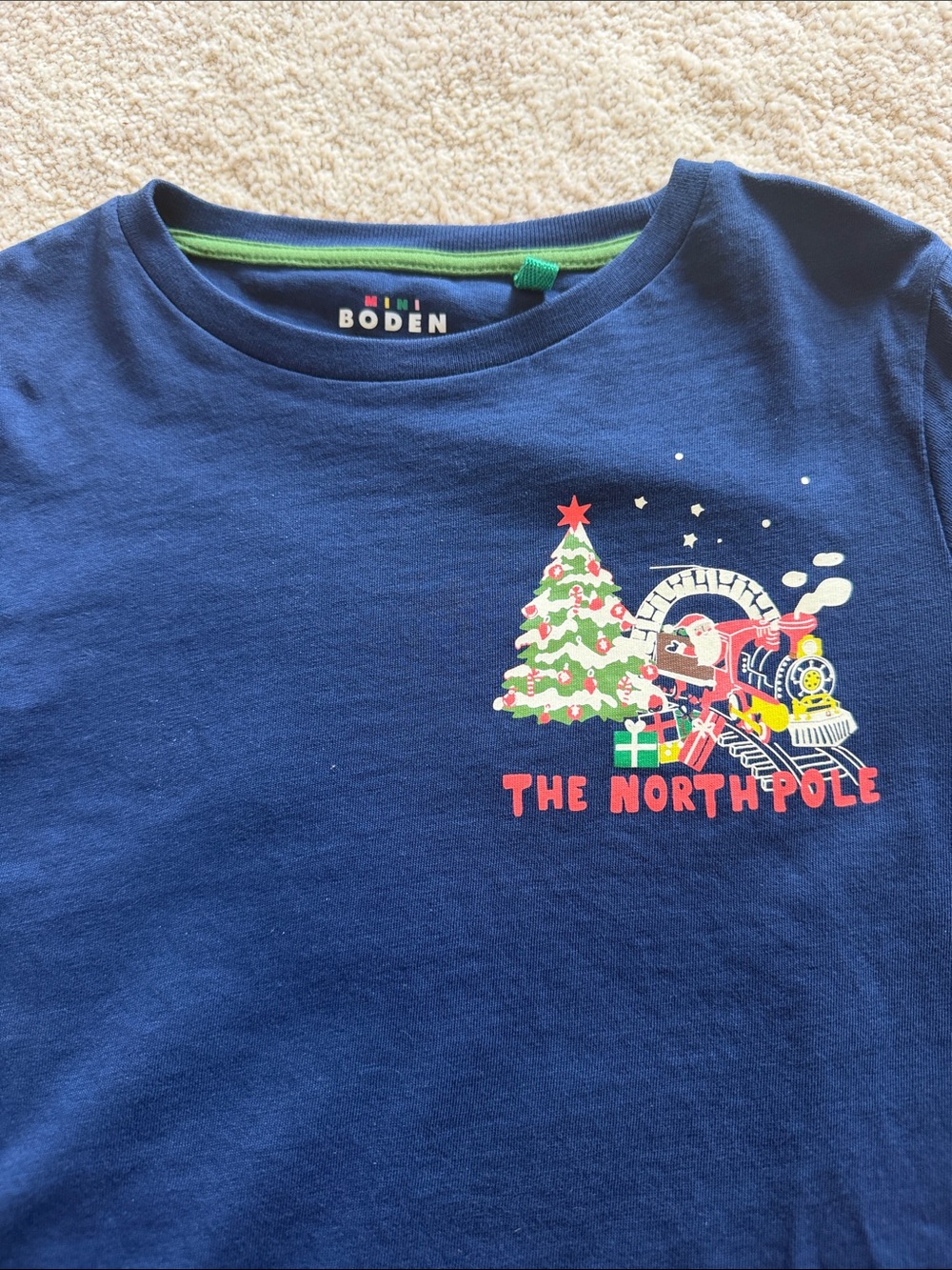 Mini Boden North Pole Holiday Tee, Size 11-12
